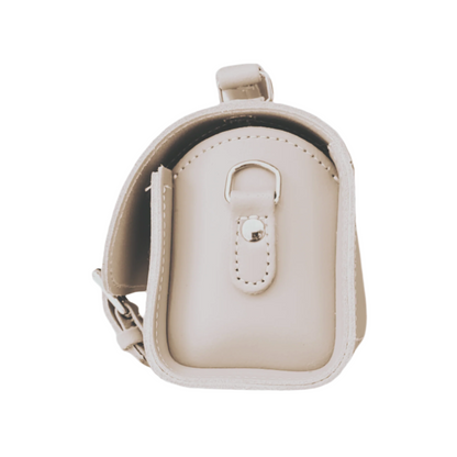 Handmade Leather Bowler Bag - Cherry Blossom