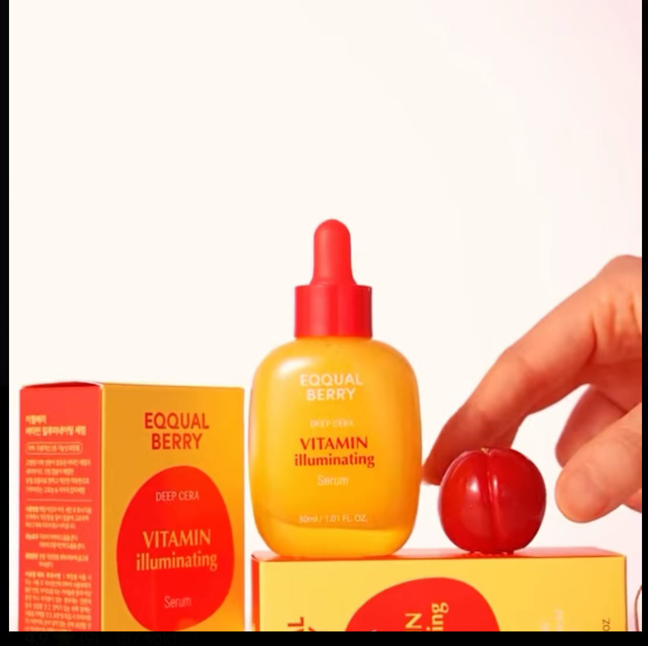 EQQUALBERRY Vitamin C illuminating Serum – Fade Dark Spots, Hydrate & Glow | 40% Acerola, Niacinamide & Hyaluronic Acid | Anti-Aging & Skin Repair – 30ml