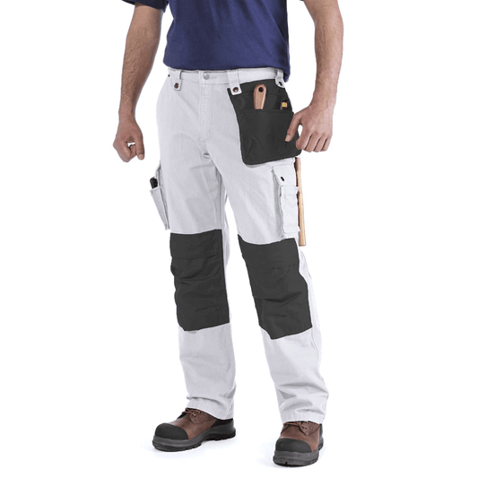 Carhartt 100233 Multi Pocket Ripstop Pant Work Trouser White 30" Waist 34" Leg