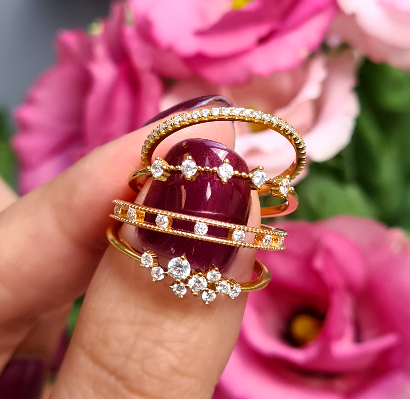 Slim Full Eternity Ring (1.2 mm) in Gold
