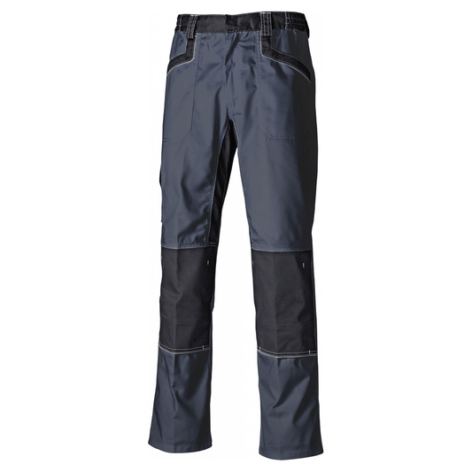 Dickies Industry 260 Elasticated Work Knee Pad Trouser Grey/Black 30" Waist / 30" Leg