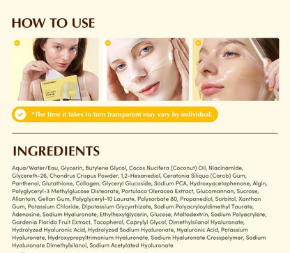 EQQUALBERRY PDRN Collagen Hydrogel Face Masks