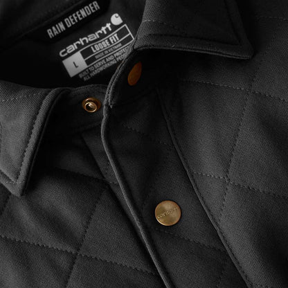 Carhartt 107270 Rain Defender Loose Fit Heavyweight Quilted Snap Front Shirt Jac