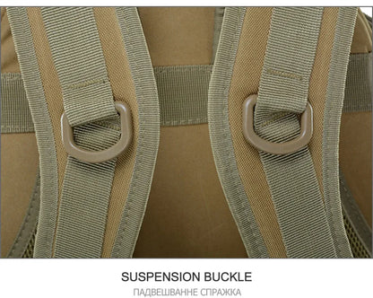 40L Camping Backpack Men's Bag Travel Bags Tactical Molle Climbing Rucksack Hiking Outdoor Reflective Shoulder Fishing Bag