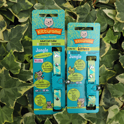 KITTYRAMA KITTEN BOTANICALS JUNGLE COLLAR - Quick Release, Breakaway, Hypoallergenic