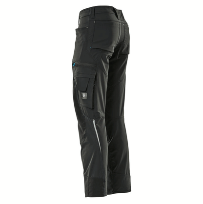 Mascot Advanced 17179 Ultimate Stretch Kneepad Work Trousers Black 38" Waist, 32" Leg