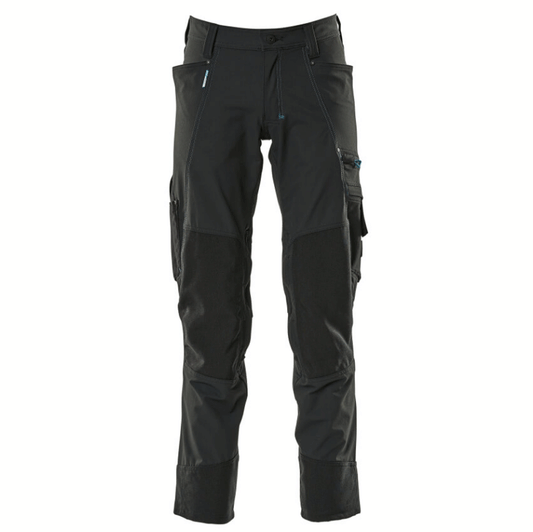 Mascot Advanced 17179 Ultimate Stretch Kneepad Work Trousers Black 38" Waist, 32" Leg