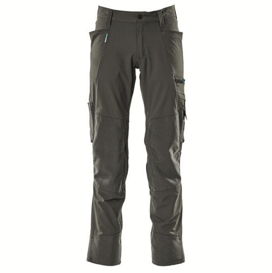 Mascot Advanced 17179 Ultimate Stretch Kneepad Work Trousers Grey 40" Waist, 32" Leg