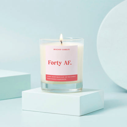 40th Birthday Gift Funny 40th Birthday Candle Forty AF