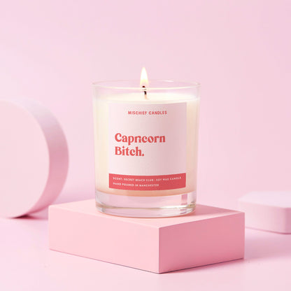 Capricorn Birthday Gift Funny Zodiac Candle Capricorn Bitch