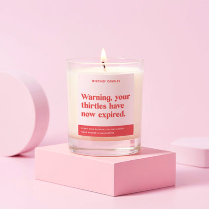40th Birthday Gift Funny Candle Thirties Have Expired