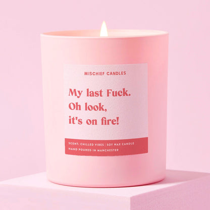 Funny My Last Fuck Friendship Gift Funny Candle