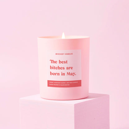 May Birthday Gift Funny Birthday Gift Candle May Birthday Bitch