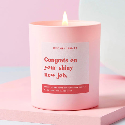 New Job Gift Funny Candle Shiny New Job