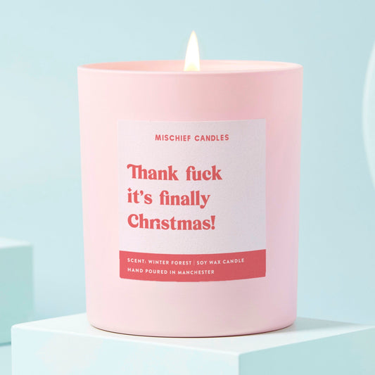 Funny Christmas Gift For Her Christmas Candle It's Finally Christmas
