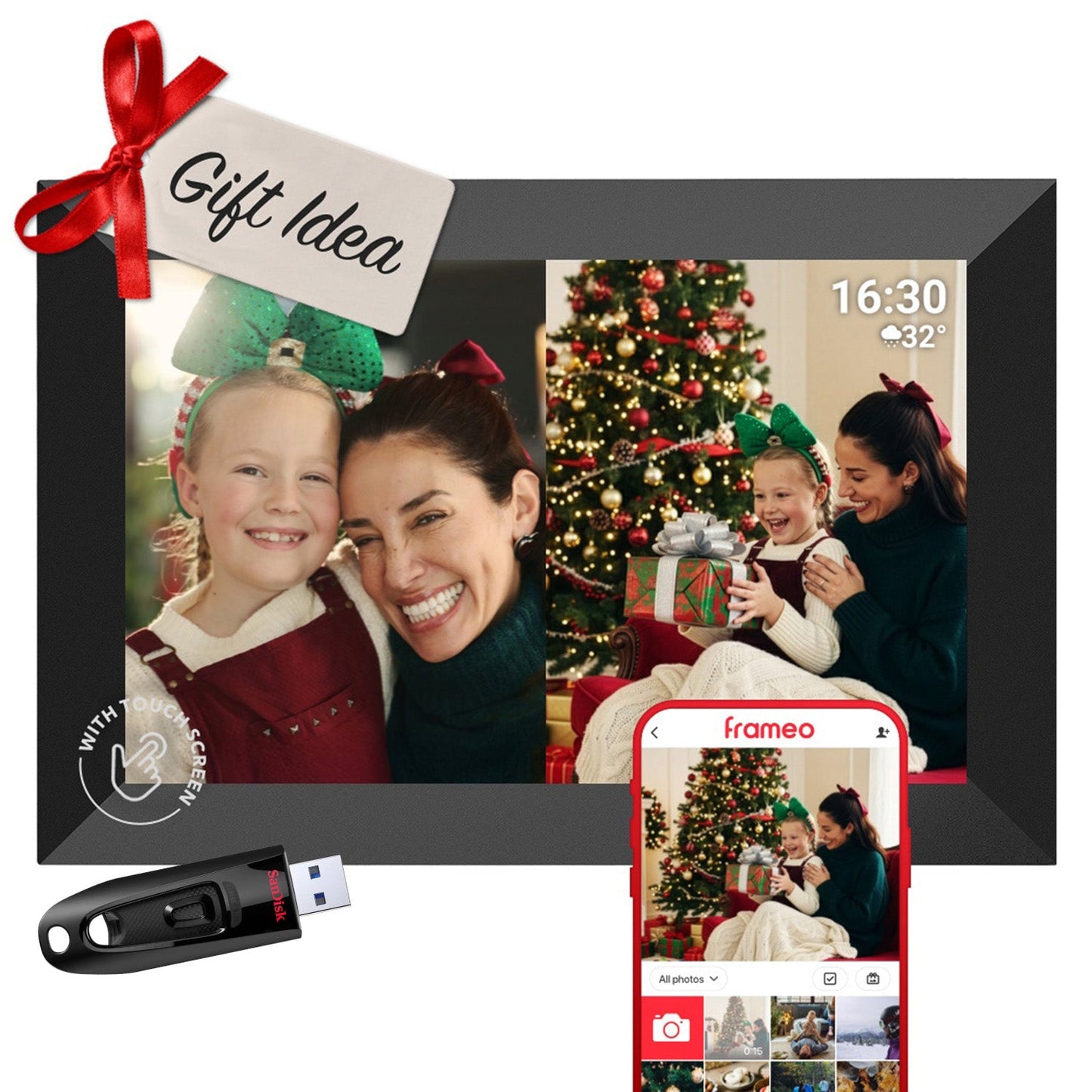 PRAKTICA 10" Digital Photo Frame 1280 x 800 with Wi-Fi & Frameo Software
