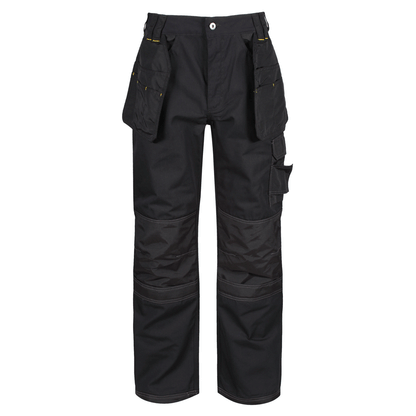 Regatta TRJ335 Hardwear Holster Pocket Kneepad Work Trousers Black 38" Waist 31" Leg