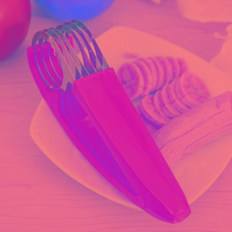 Kitchen Tool Banana Slicer Cutter Chopper for Fruit Salad, Banana Slicer