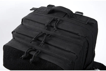 QT&QY 50L Tactical Backpack survival Bag Hunting MOLLE Backpack GYM For Men EDC Outdoor Hiking Rucksack Witch Bottle Holder