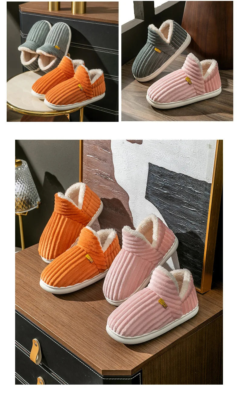 Asgard Classic Plush Slippers For Women Winter 2024 New Outdoor Fluffy Warm Boots Leisure Cotton Shoes Indoor Cozy Home Slides