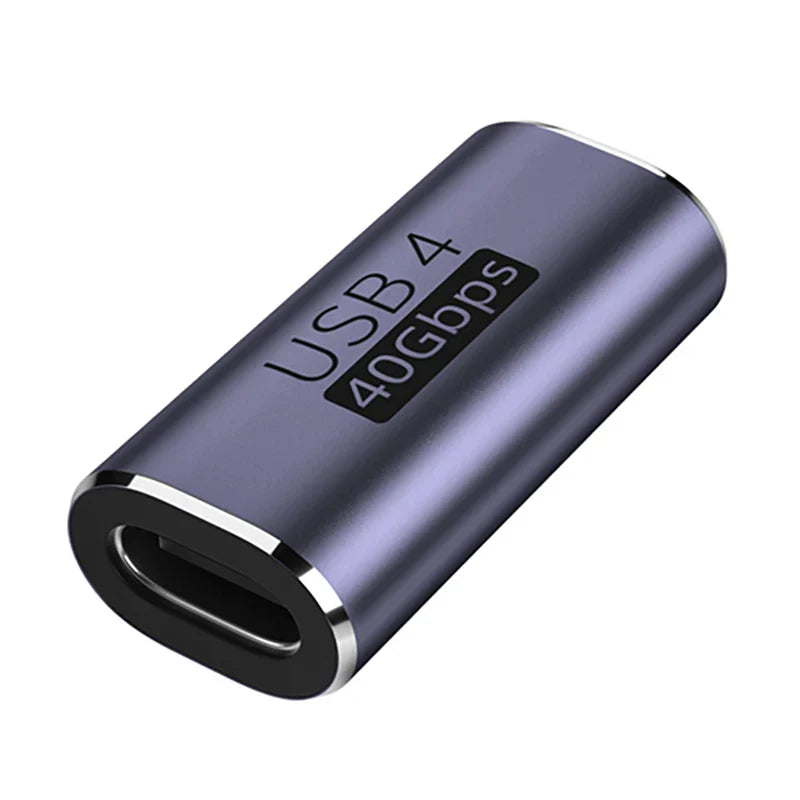 NNBILI USB Type-C Adapter For Macbook 90 Degree Quick Charge Converter Male To Female 100W 5A 40gbps PD Data Transfer 8K60HZ ﻿ ﻿