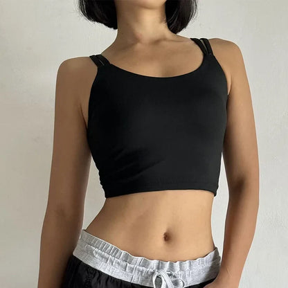 Women's Sports Bras Fitness Top, Sexy Lingerie, Push Up Fixed Pad, Yoga Bra, Back knotted Underwear, Running Vest, Gym Tops