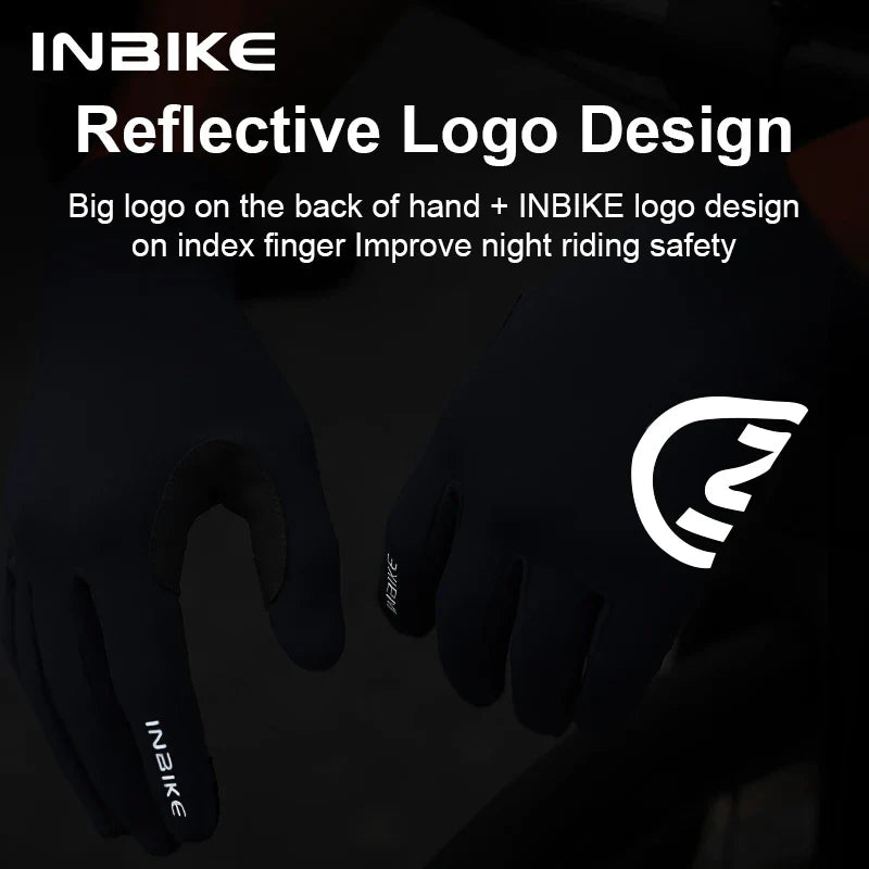 INBIKE Autumn Winter Thermal Bicycle Gloves Touch Screen Men Women MTB Road BikeGloves  Sports Fitness Outdoor Cycling Gloves