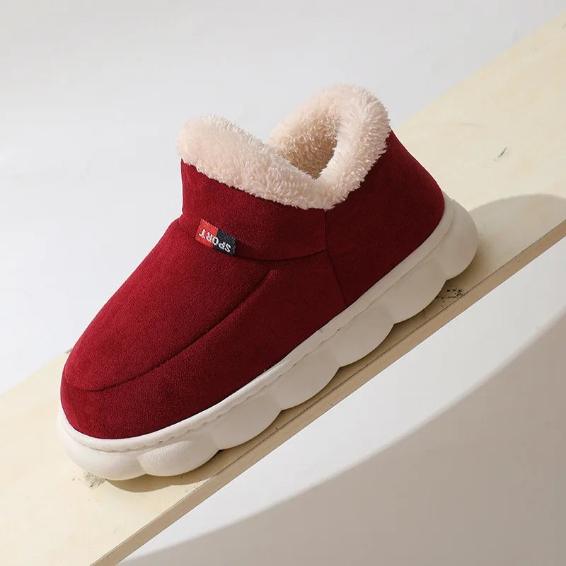 Asgard Classic Plush Slippers For Women Winter 2024 New Outdoor Fluffy Warm Boots Leisure Cotton Shoes Indoor Cozy Home Slides