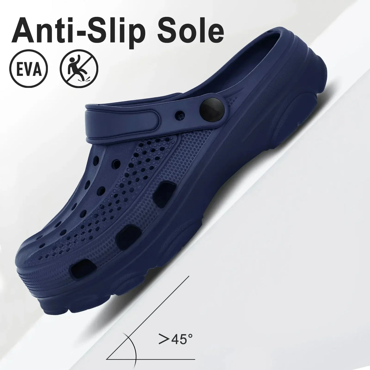 Crestar Fashion Design Sandals New Women Men Breathable Garden Clogs Shoes Outdoor EVA Holes Beach Shoes Summer House Slippers