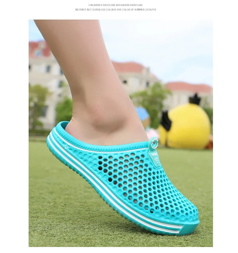 YRZL Men Summer Shoes Sandals Men's Holes Sandals Hollow Breathable Flip Flops Clogs Shoes Fashion Beach Slippers Big Size 45