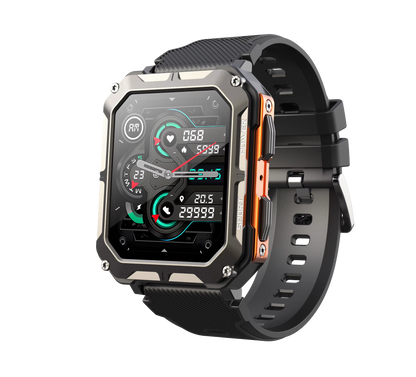 C20Pro Sports Smart Watch Men Bluetooth Call Smartwatch IP68 Waterproof Multi Sports Mode Health Monitoring Military Smartwatch
