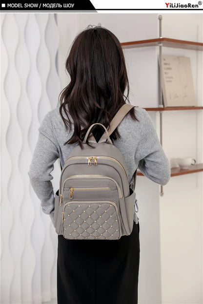 Fashion Bagpack Women High Quality Nylon Backpacks Female Big Travel Back Pack Large School Bags for Teenage Girls Shoulder Bag