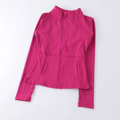Sports Coat Women's Shirt Yoga Slim Long Sleeve Fast Running Thin Pilates Fitness Suit Top Clothing
