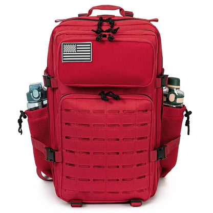 QT&QY 50L Tactical Backpack survival Bag Hunting MOLLE Backpack GYM For Men EDC Outdoor Hiking Rucksack Witch Bottle Holder