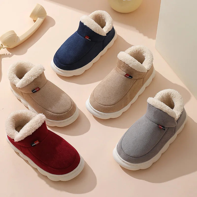 Asgard Classic Plush Slippers For Women Winter 2024 New Outdoor Fluffy Warm Boots Leisure Cotton Shoes Indoor Cozy Home Slides