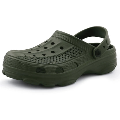 Crestar Fashion Design Sandals New Women Men Breathable Garden Clogs Shoes Outdoor EVA Holes Beach Shoes Summer House Slippers