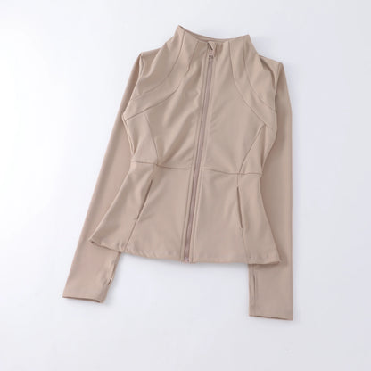 Sports Coat Women's Shirt Yoga Slim Long Sleeve Fast Running Thin Pilates Fitness Suit Top Clothing