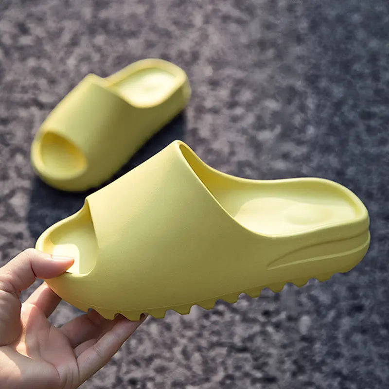 Goosecret Men EVA Platform Cloud Slippers Soft Sole Sandals Non-Slips Bedroom Slides Male Cozy Home Shoes Soft Sole Beach Slides
