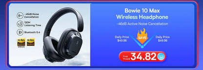 Baseus Bowie D05 Headphones Wireless Earphone Bluetooth 5.3 Headset HiFI Stereo Fones Foldable Wireless Wired Dual Use Headphone
