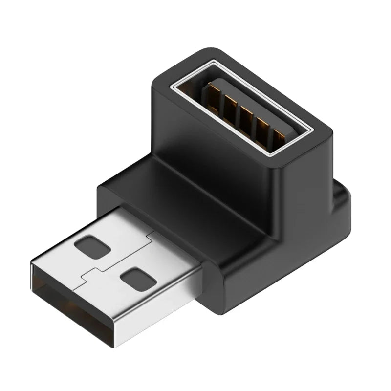 NNBILI 90 Degree Right Angle USB 3.0 Extension Adapter Upward Elbow USB Connector For PC Male to Female Extension Plug Converter