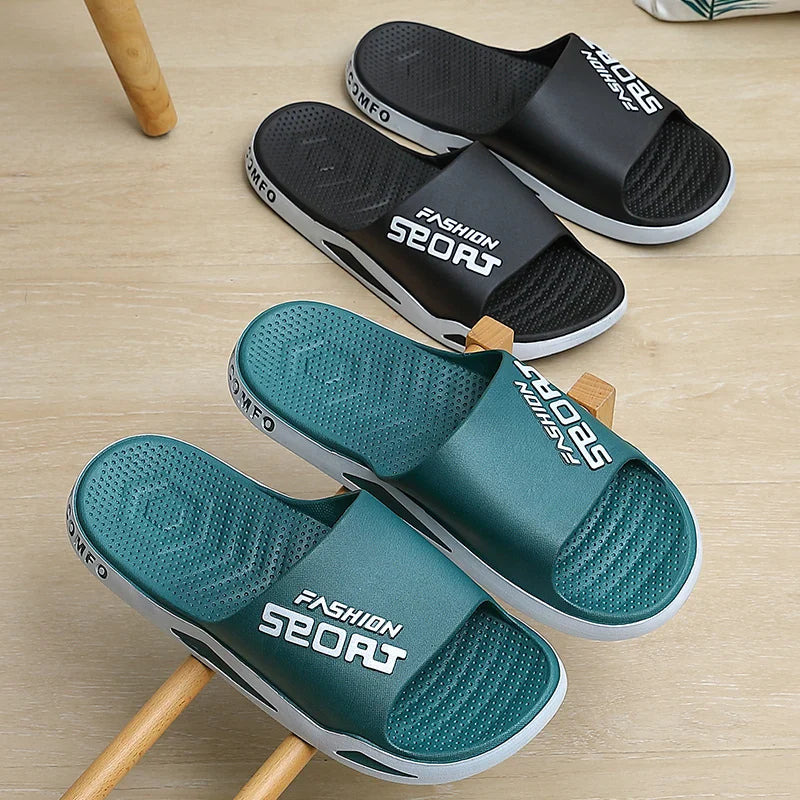 Men's Slippers Indoor Outdoor Non-slip Thick Soft Sole Comfortable Beach Men Casual For Home Big Size Summer Silders Shoes