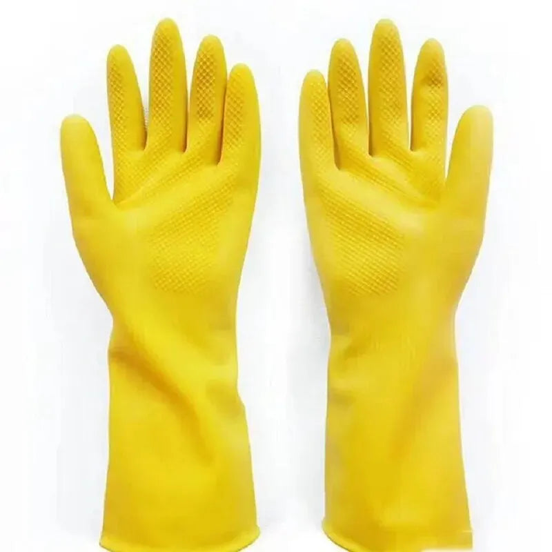 Latex Dishwashing Gloves Women's Waterproof Household Kitchen Washing Bowl Washing Clothes Vegetable Cleaning Household