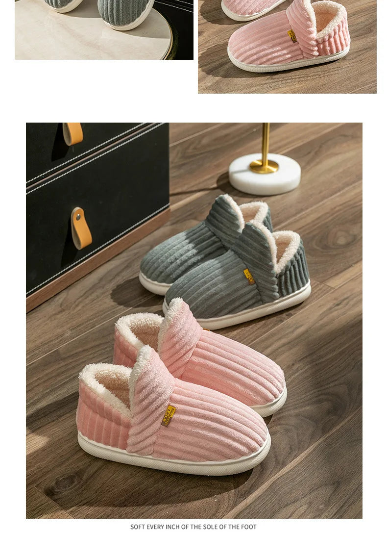 Asgard Classic Plush Slippers For Women Winter 2024 New Outdoor Fluffy Warm Boots Leisure Cotton Shoes Indoor Cozy Home Slides