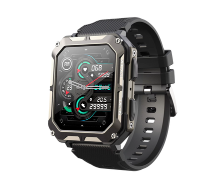 C20Pro Sports Smart Watch Men Bluetooth Call Smartwatch IP68 Waterproof Multi Sports Mode Health Monitoring Military Smartwatch