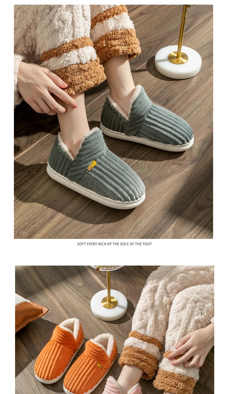 Asgard Classic Plush Slippers For Women Winter 2024 New Outdoor Fluffy Warm Boots Leisure Cotton Shoes Indoor Cozy Home Slides