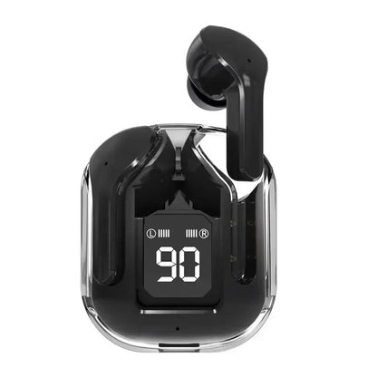 T2 tws Wireless Bluetooth Headset Transparent ENC Headphones LED Power Digital Display Stereo Sound Earphones for all smartphone