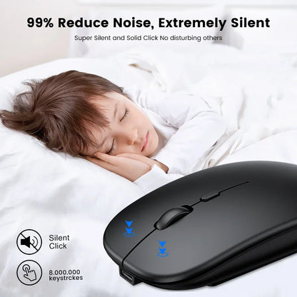 Bluetooth Mouse for APPle MacBook Air Pro Retina 11 12 13 15 16 mac book Laptop Wireless Mouse Rechargeable Mute Gaming Mouse