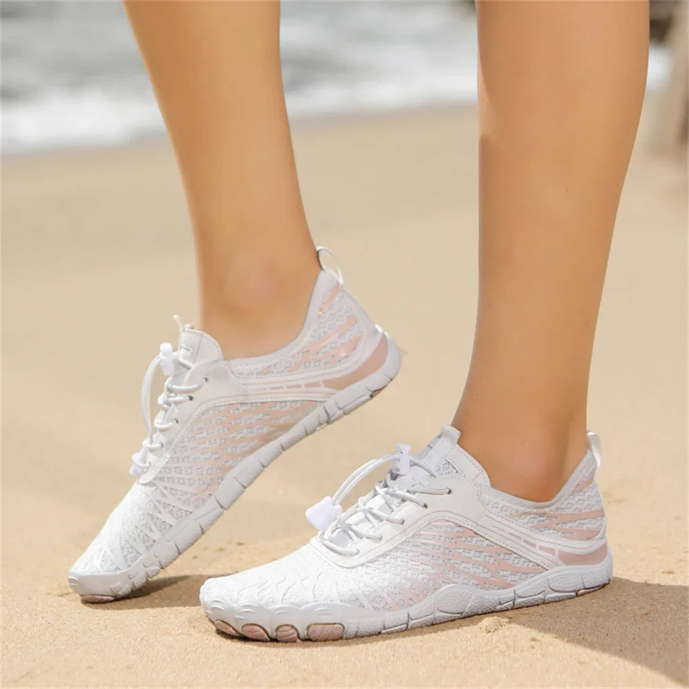Aqua Shoes For Women Men Barefoot Water Shoes Anti-Slip Quick-Drying Outdoor Beach Upstream Wading Swimming Shoe Sneakers Unisex