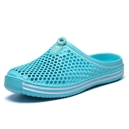 YRZL Men Summer Shoes Sandals Men's Holes Sandals Hollow Breathable Flip Flops Clogs Shoes Fashion Beach Slippers Big Size 45