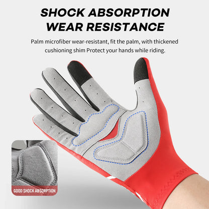 Touch Screen Long Full Fingers Half Fingers Gel Sports Cycling Gloves MTB Road Bike Riding Racing Women Men Bicycle Gloves